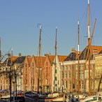 Dutch boat along the canals